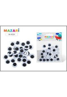 Набор для творчества №4 ПОДВИЖНЫЕ ГЛАЗКИ, 30 шт, диаметр 15 мм, ОПП-упаковка с европодвесом, изображение 2