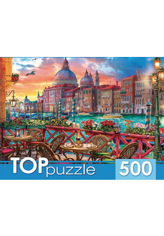 TOPpuzzle. ПАЗЛЫ 500 элементов. Вид на Санта Мария делла Салюте (арт. Ф500-7727)