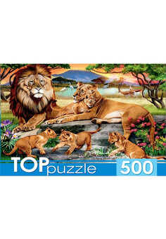 TOPpuzzle. ПАЗЛЫ 500 элементов. ХТП500-4220 СЕМЕЙСТВО ЛЬВОВ