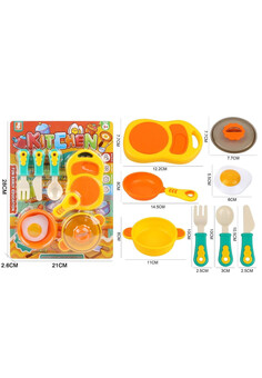 Набор посуды №906-1/лист/28*21
