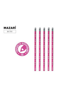 Карандаш чернографитный деревянный ЛАПКИ, HВ, корпус круглый, с ластиком, картонная упаковка