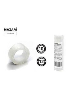 Лента клейкая, канцелярская, прозрачная,  35 мкм, ширина рулона 12мм, намотка 10 м