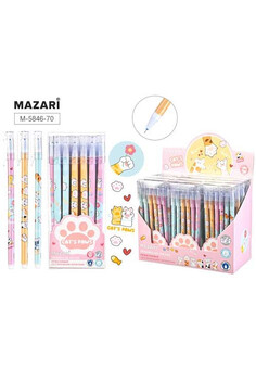 Ручка гелевая со стираемыми чернилами ЛАПКИ, СИНЯЯ, игольчатый пиш. узел 0.38мм, термочувствительные, изображение 1