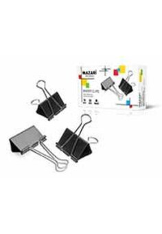 Зажимы для бумаг, металлические, 32 мм, ЧЕРНЫЕ, картонная упаковка 12шт