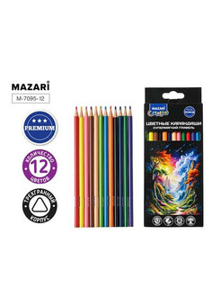 Карандаши цветные пластиковые мягкие, 12 цв., трехгранный корпус, d грифеля=2,8 мм, картонная упаков, изображение 1