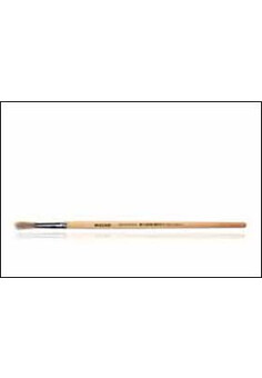 Кисть художественная, щетина, №8, круглая, обойма обжимная, ручка деревянная, лакированная, ОПП- упа, изображение 2