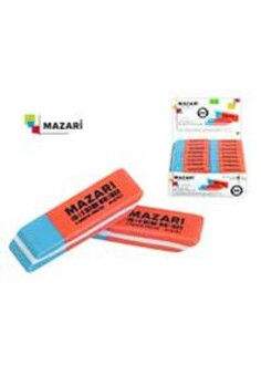 Ластик TANDEM C, синтетический каучук, комбинированный, красно-синий, прямоугольный, размер 50х14 мм, изображение 1