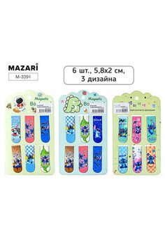 Набор закладок магнитных УШАСТИК, 6 шт., 5.8х2см, ассорти 3 дизайна