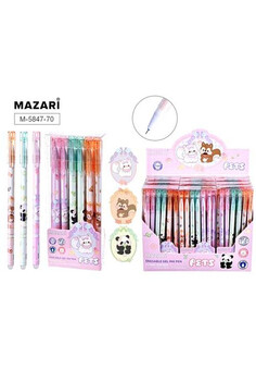 Ручка гелевая со стираемыми чернилами PETS, СИНЯЯ, игольчатый пиш. узел 0.38мм, термочувствительные , изображение 1