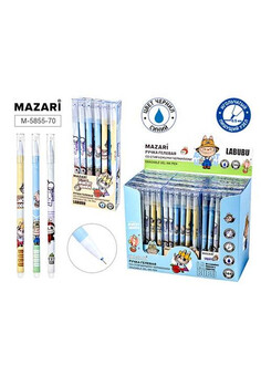 Ручка гелевая со стираемыми чернилами ЗУБАСТИК, СИНЯЯ, игольчатый пиш. узел 0.5мм, термочувствительн, изображение 1