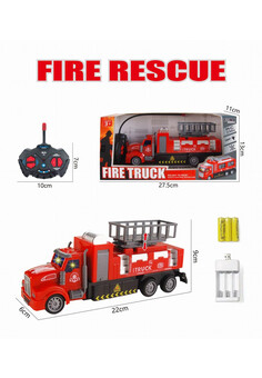 А/м Пожарная №HY175-2 на р/у/свет/коробка/27,5*11*13 (Серия RU № 0293658, № ЕАЭС RU C-CN.АБ38.B.0007