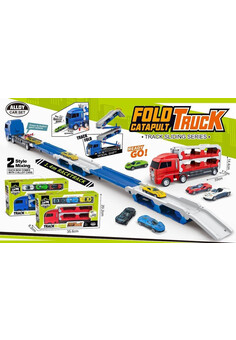 Автовоз №818-15A раскладной с эстакадой/кор/35,6*8,2*20,2 (Серия KG №0169358, № ЕАЭС KG417/055.CN.02