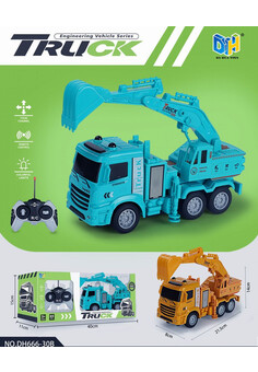 Автоэкскаватор №DH666-30B на р/у/коробка/40*11*15 (Серия RU № 0293658, № ЕАЭС RU C-CN.АБ38.B.00076/2