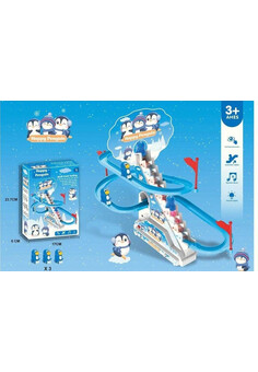 Веселая горка №3311 с пингвинами/звук,свет/коробка/23,7*6*17 (Серия KG №0169358, № ЕАЭС KG417/055.CN