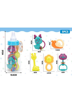 Набор погремушек Малыш №326-B183 в бутылочке/27*10,5*10,5 (Серия KG №0196524, № ЕАЭС KG 417/053.CN.0