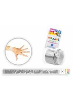 Слэп-браслет светоотражающий, 3x40 см, серебристый, ОПП- упаковка с подвесом