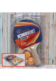 Набор для настольного тенниса №2021-49/2 ракетки +3шарика/0,4мм/25*15 (10702070/071124/5115885, КИТА