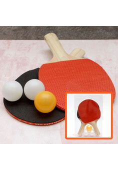 Набор для настольного тенниса №468/2 ракетки +3шарика/0,5мм (Серия KG №0169358, № ЕАЭС KG417/055.CN.